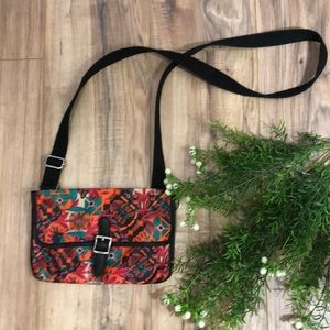 Fossil cross body floral print purse bag